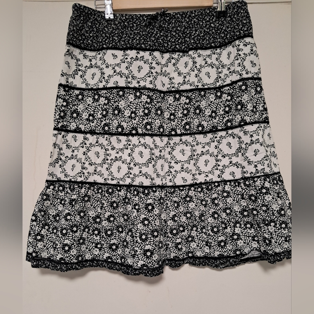 Large black and white skirt from At Last & Company